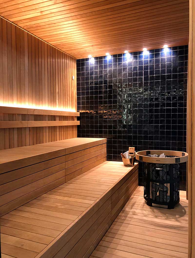 Sauna interior en Torremolinos